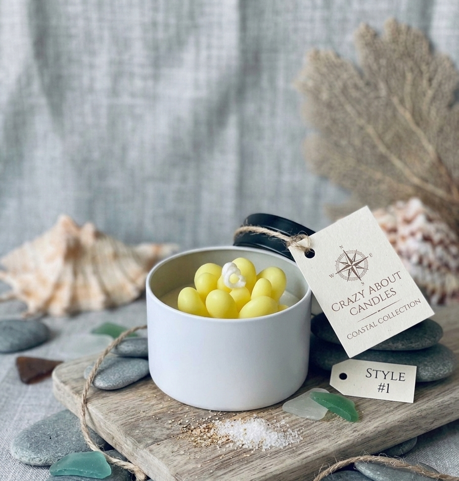 Cactus Jar Candle — Yellow Pebble Succulent | Soy Wax