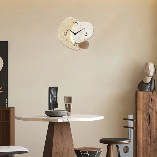 Modern Wall Clock, Silent Quartz , No Battery
