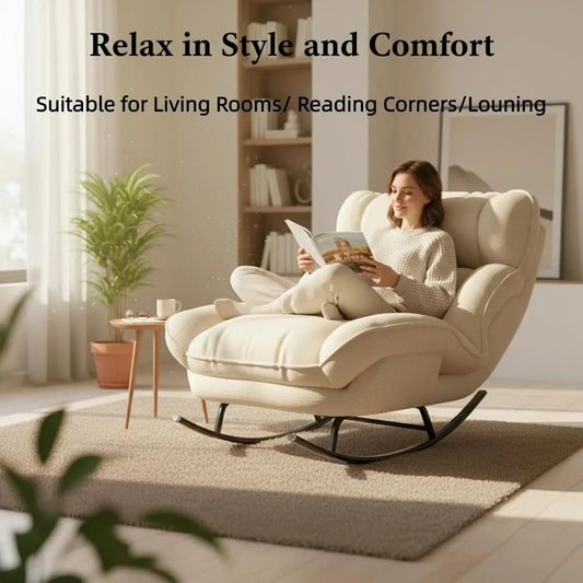 Sofa Rocking Chair Metal Frame with Adjustable Backrest