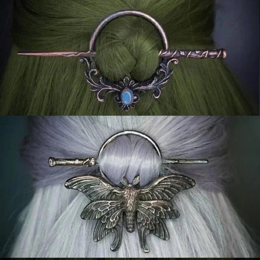 Vintage Metal Chopsticks Nordic Style Headdress Hair Sticks