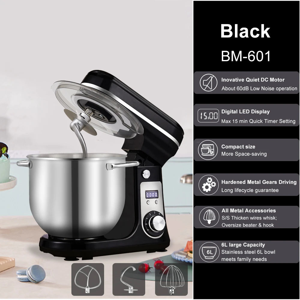 Kitchen Food Stand Mixer, Blender, Whip Dough Kneader,
