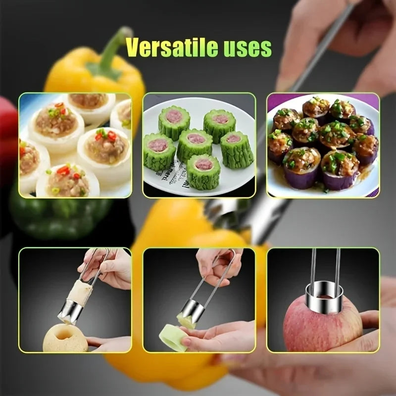 Stainless Steel Portable Core Fruit and Vegetable Extractor