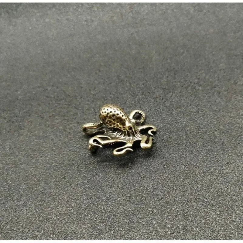 Brass Octopus Antique Copper Animal Figurines Miniatures