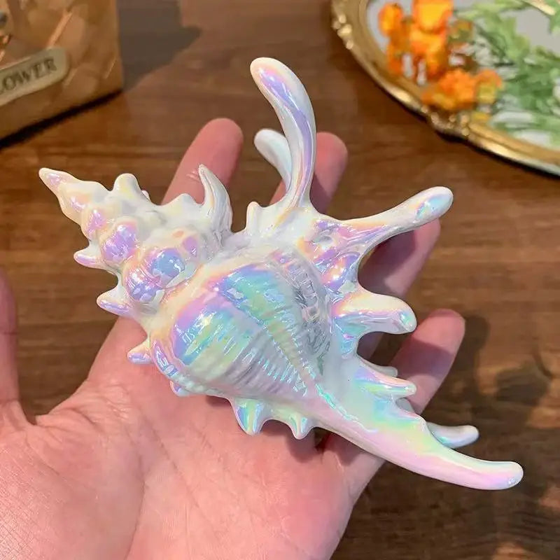 1pc seaside vacation style acrylic sea shell hair clip