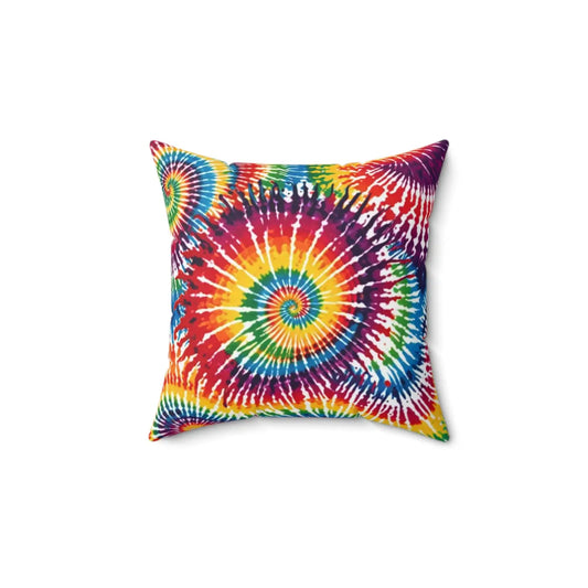 Vibrant Tie Die Spiral Polyester Square