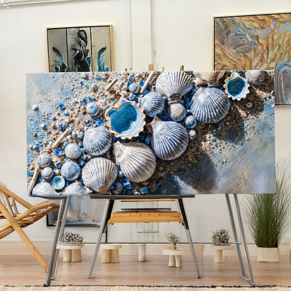 Sea Shells Modern Coastal Wall Art