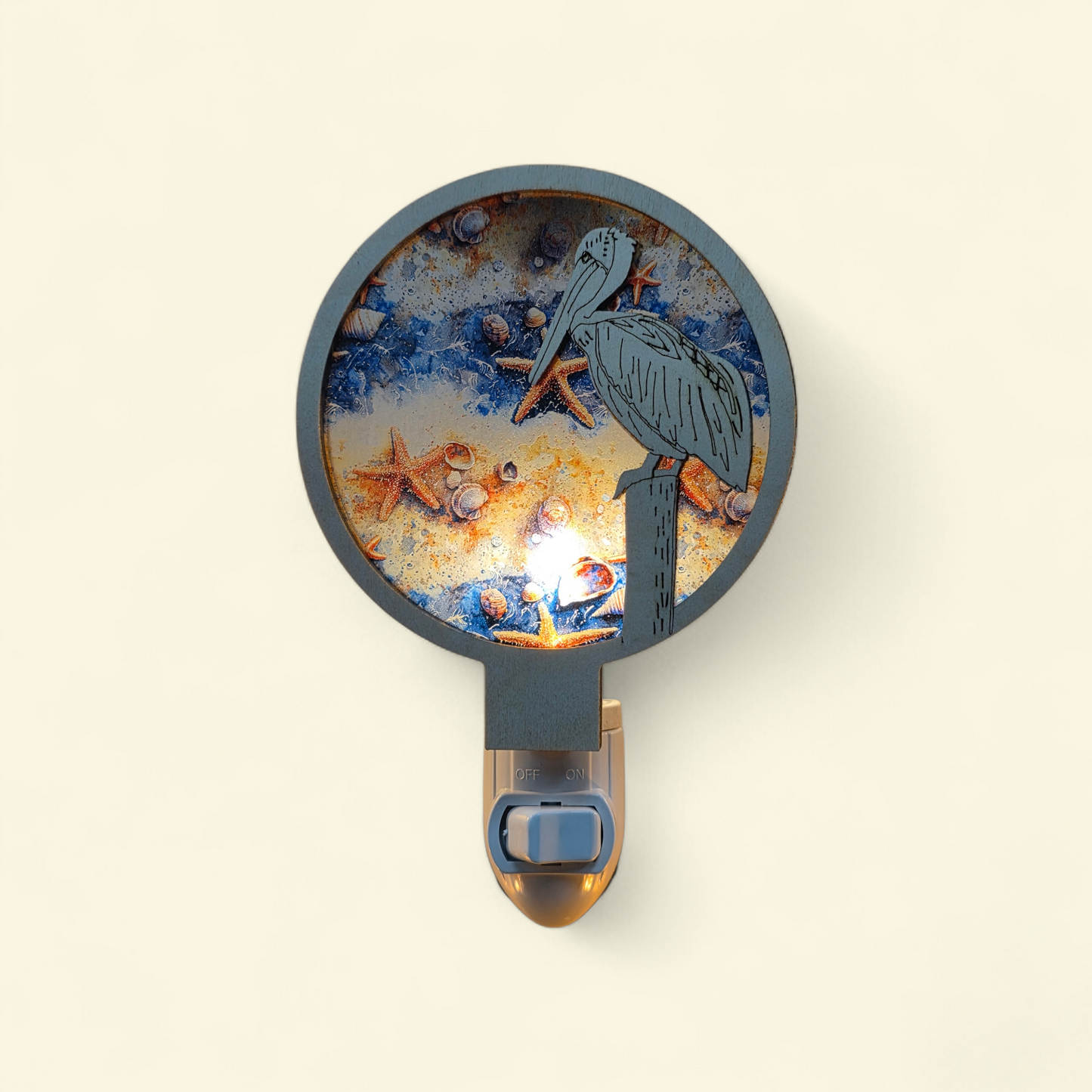 Pelican LED Night Light - Nursery Coastal Themed Decor