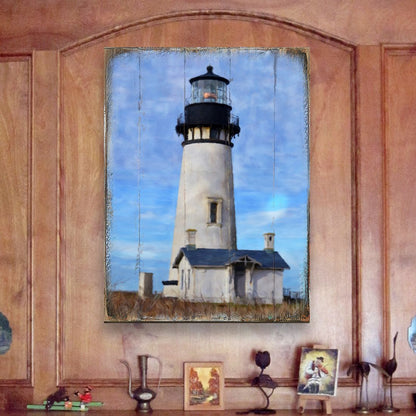 Lighthouse Wooden Coastal Wall Art - Coastal Sea-Life