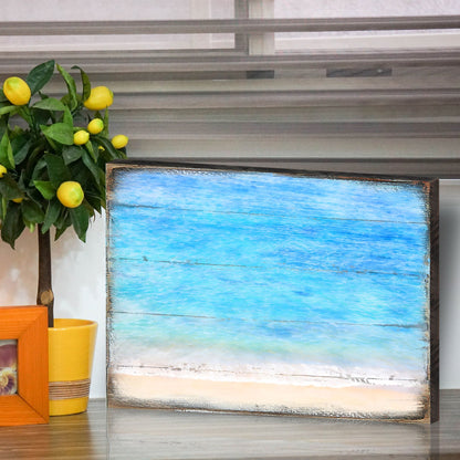 Spataro Beach Wood Handcrafted Coastal Wall Sign