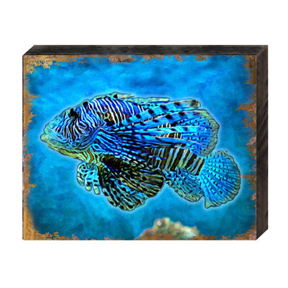 Lionfish Wooden Coastal Wall Art - Coastal Sea-Life Decor