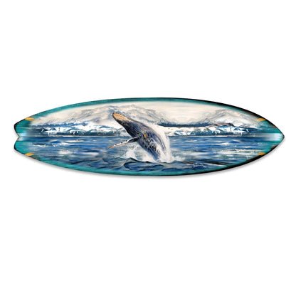 Humpback Harmony Surfboard Coastal Wall Art