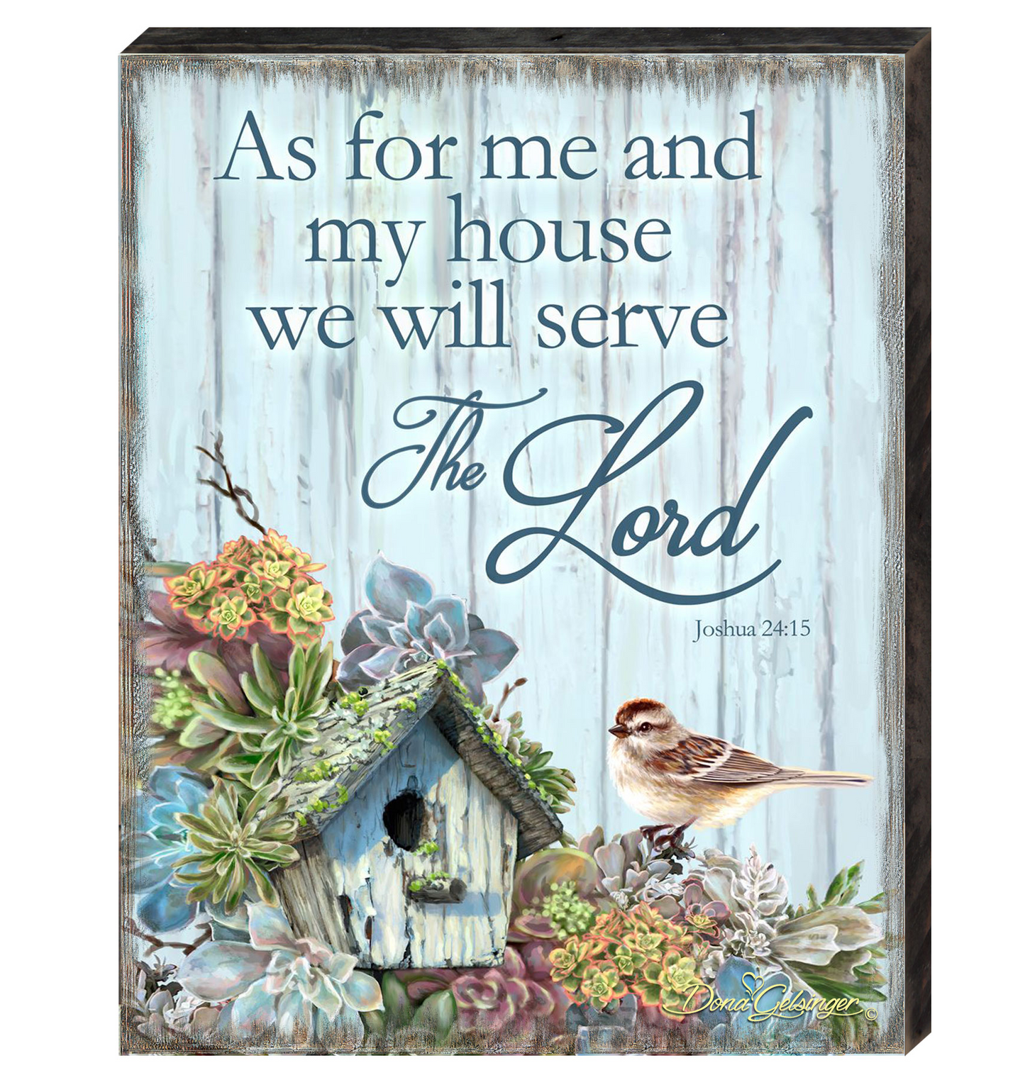 Serve the Lord Wooden Wall Art