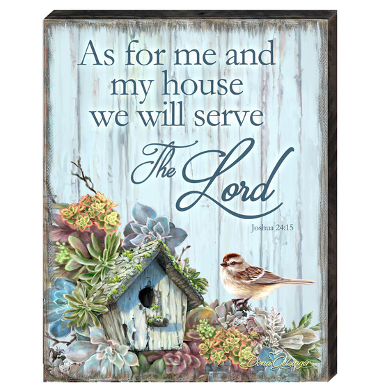 Serve the Lord Wooden Wall Art