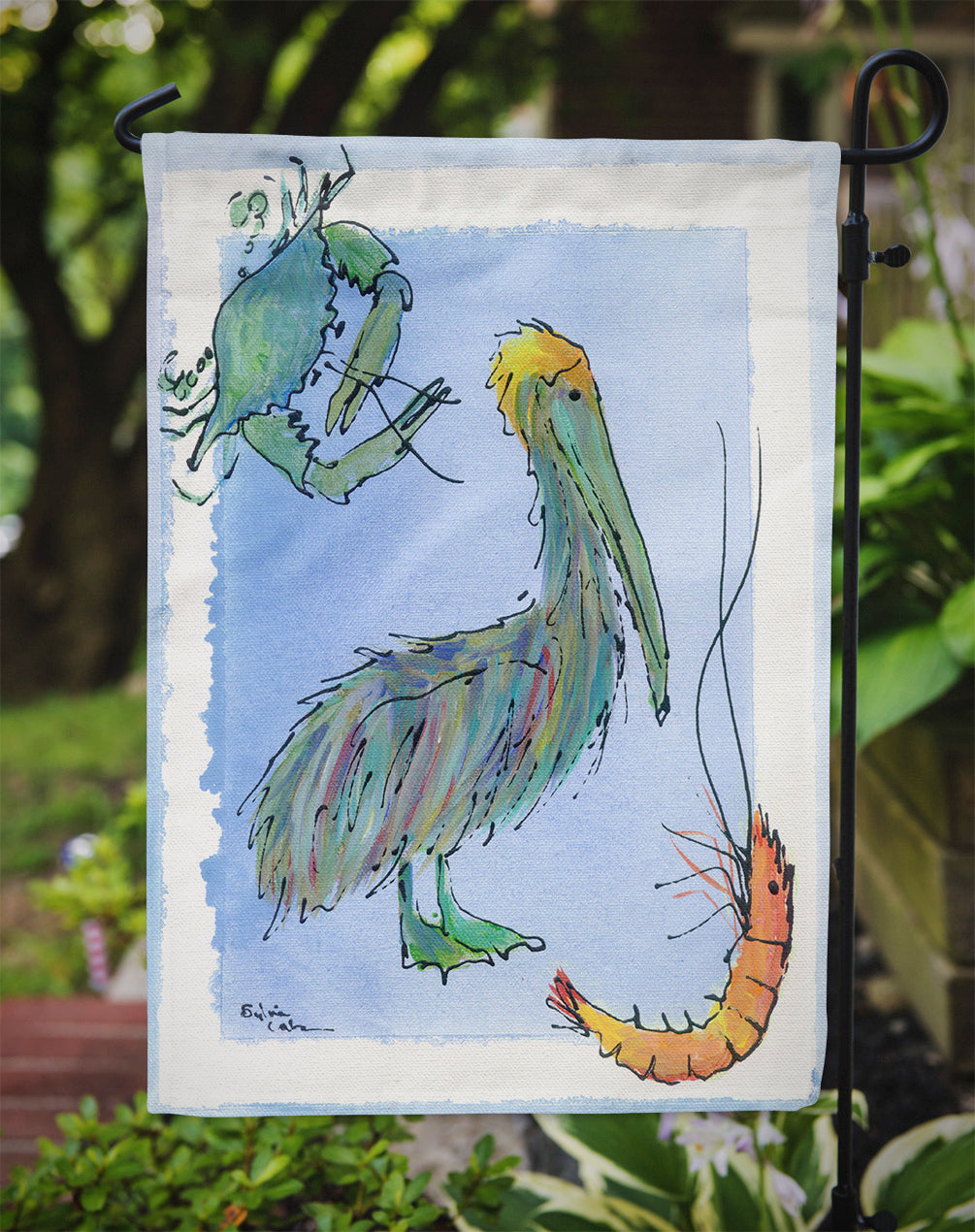 Bird - Pelican Garden Flag – Decorative Outdoor Yard Flag