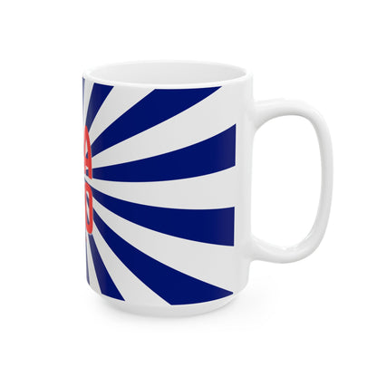 USA 250 Ceramic Mug — Red & Blue Patriotic Coffee Cup