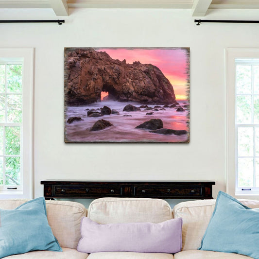 Ocean Sunset Wooden Wall Art