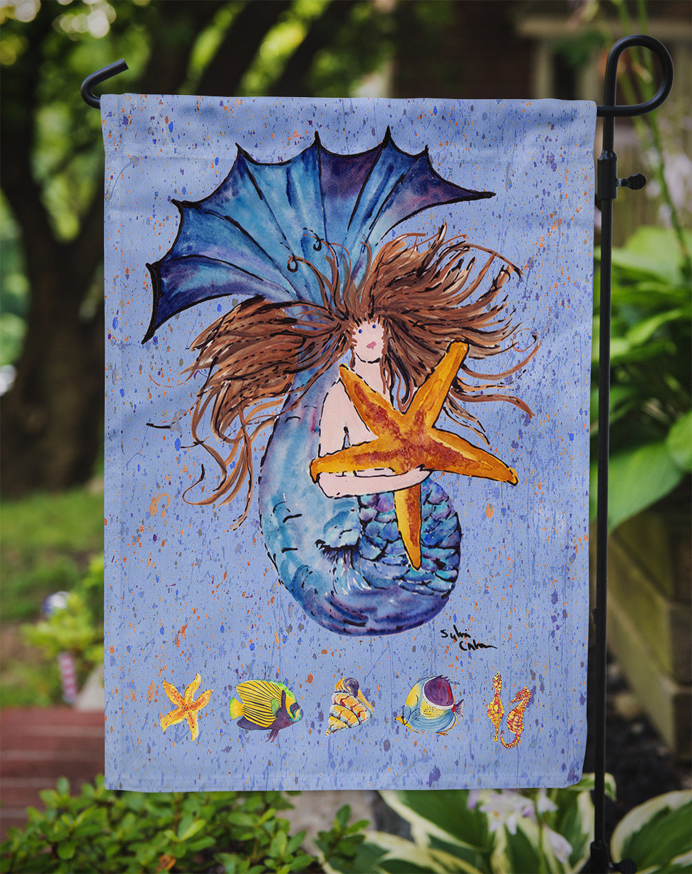 Mermaid Garden Flag – Decorative Outdoor Yard Flag