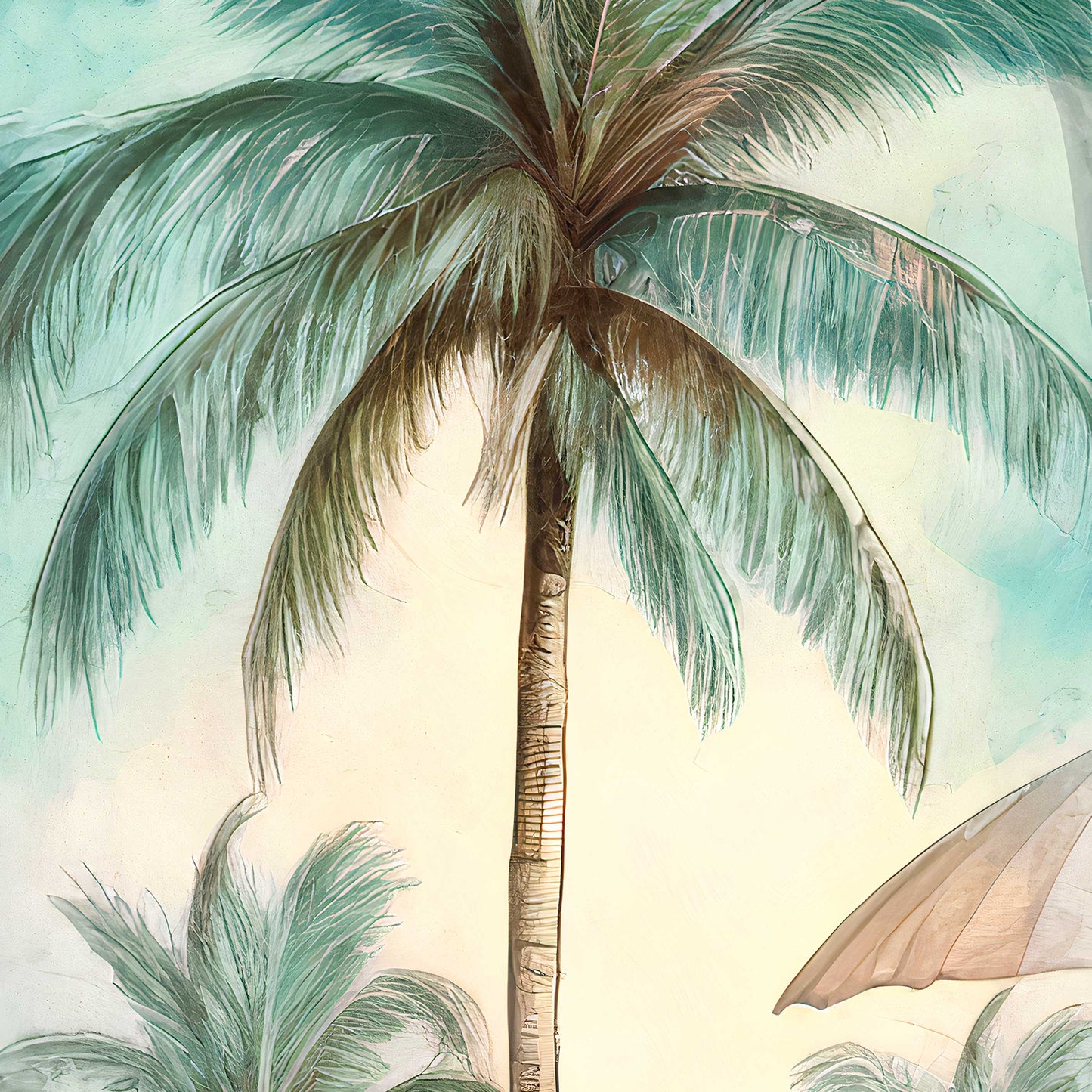 Tropical Surfboard Coastal Wall Art