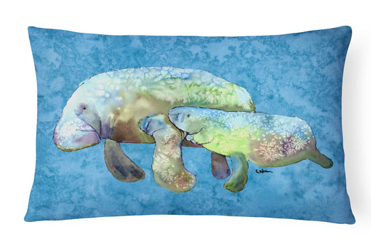 Manatee Throw Pillow – Decorative Indoor & Outdoor Coastal Home Accent