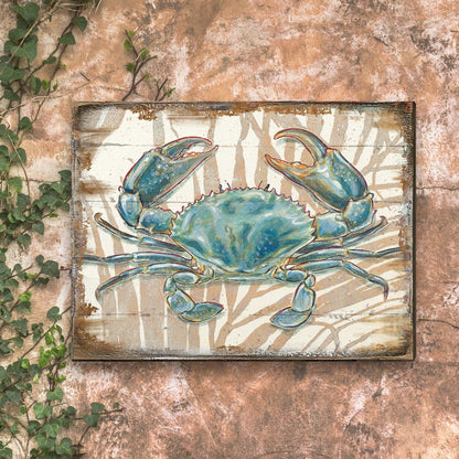 Tangerang Crab Wooden Coastal Wall Art