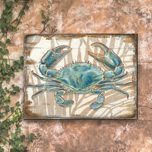 Tangerang Crab Wooden Coastal Wall Art