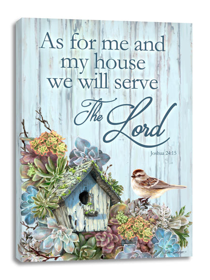 Serve the Lord Wooden Wall Art