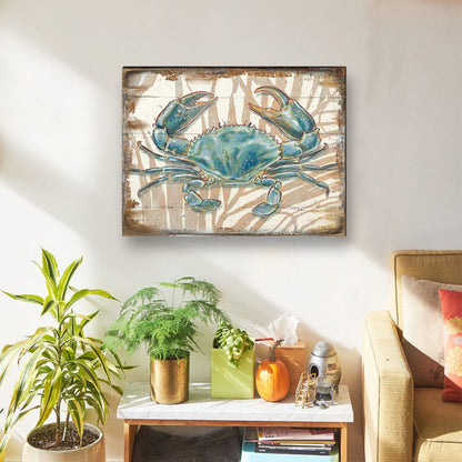 Tangerang Crab Wooden Coastal Wall Art