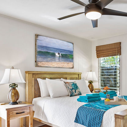 Surfer at the Shore Wooden Coastal Wall Art