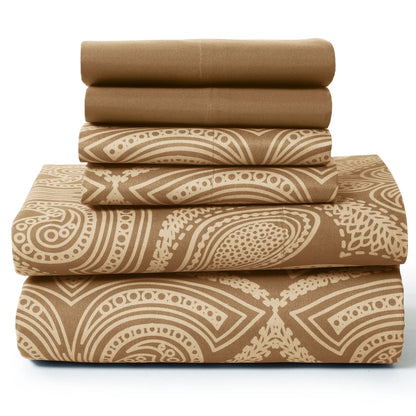 6Pc Paisley Sheet Set – Soft  Luxurious Printed Sheets