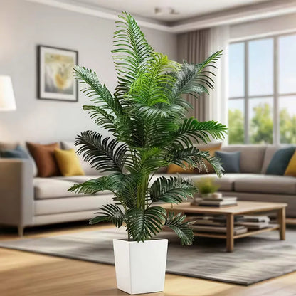 35-inch Artificial Giant Palm Tree Plant; 2 Pieces Lifelike
