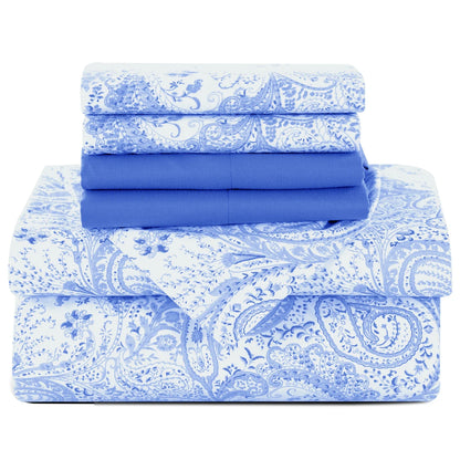 6Pc Paisley Sheet Set – Soft  Luxurious Printed Sheets