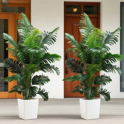 35-inch Artificial Giant Palm Tree Plant; 2 Pieces Lifelike