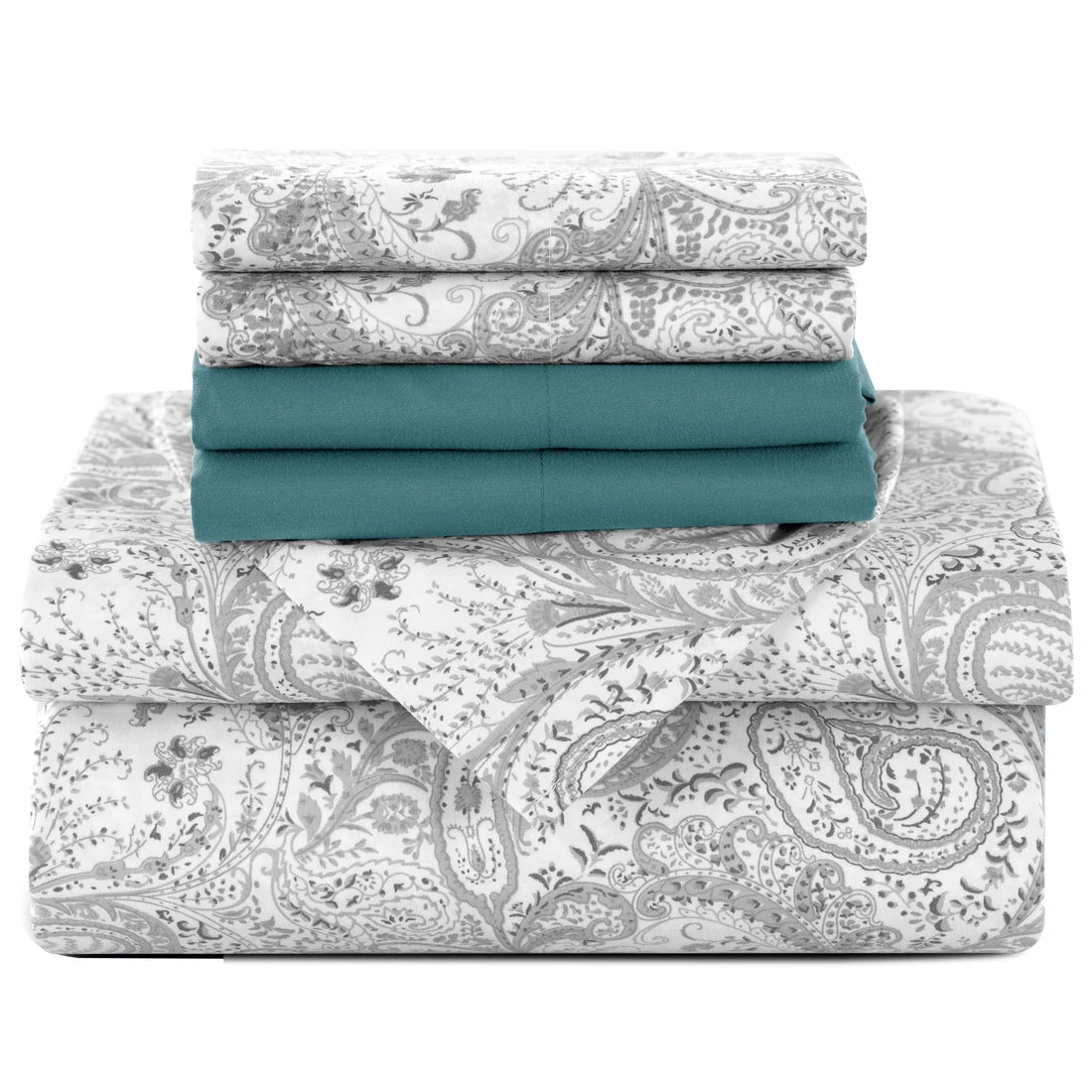 6Pc Paisley Sheet Set – Soft  Luxurious Printed Sheets