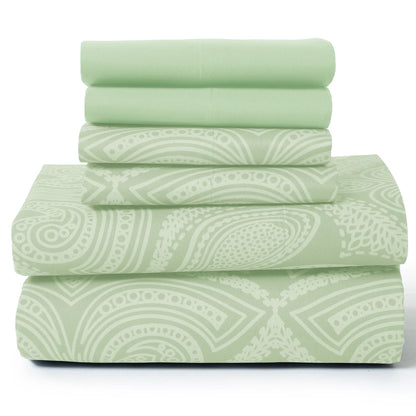 6Pc Paisley Sheet Set – Soft  Luxurious Printed Sheets