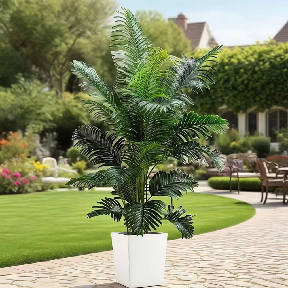 35-inch Artificial Giant Palm Tree Plant; 2 Pieces Lifelike