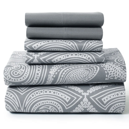 6Pc Paisley Sheet Set – Soft  Luxurious Printed Sheets