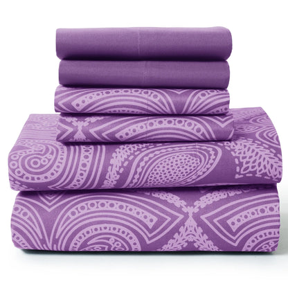 6Pc Paisley Sheet Set – Soft  Luxurious Printed Sheets