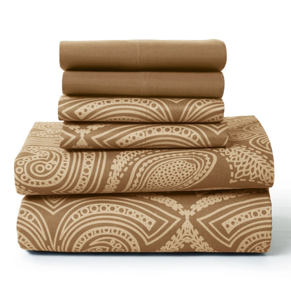 6Pc Paisley Sheet Set – Soft  Luxurious Printed Sheets