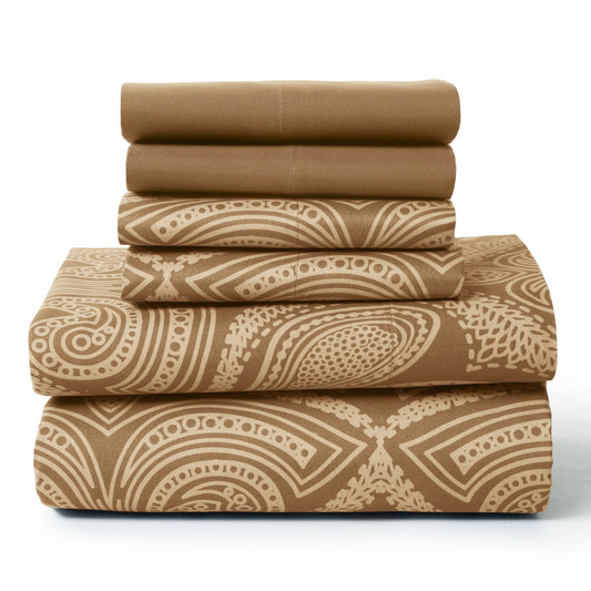 6Pc Paisley Sheet Set – Soft  Luxurious Printed Sheets