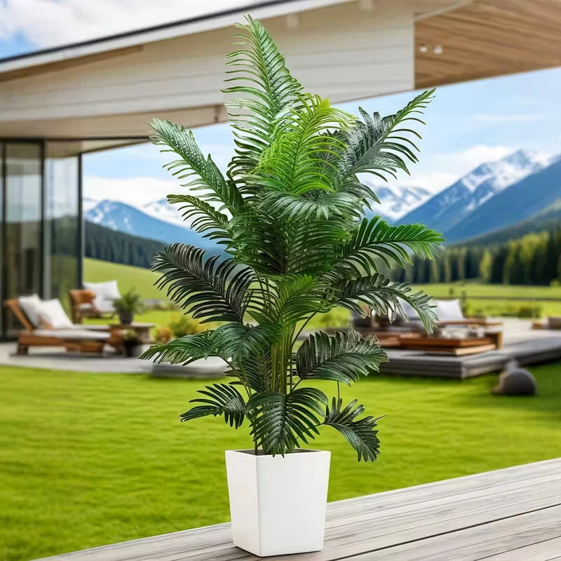 35-inch Artificial Giant Palm Tree Plant; 2 Pieces Lifelike