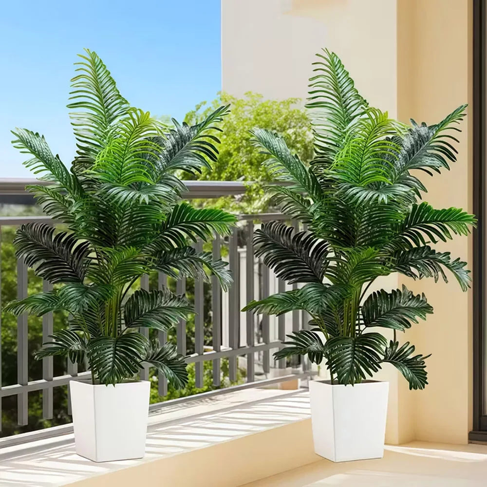 35-inch Artificial Giant Palm Tree Plant; 2 Pieces Lifelike