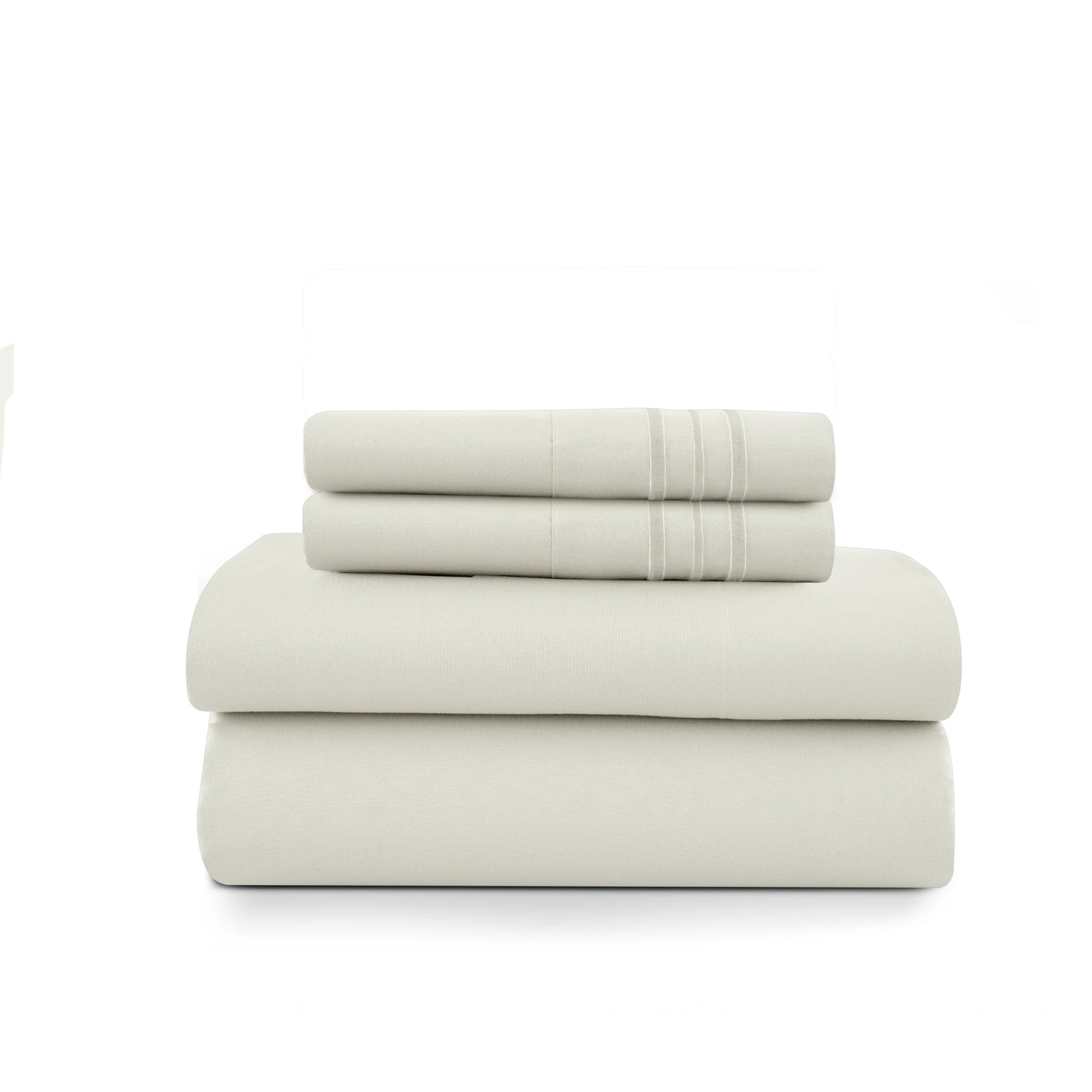 LUX Décor Sheet Set - 3 Piece Ultra-Soft Microfiber Bed Sheets with Flat Sheet, 16 Inches Deep Pocket Fitted Sheet