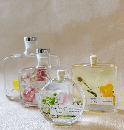 Handmade Botanical Reed Diffuser 12 OZ - Premium Aromatherapy Decor