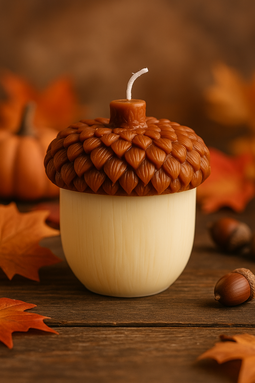 Acorn Sculpture Candle – Hand-Poured Soy Wax