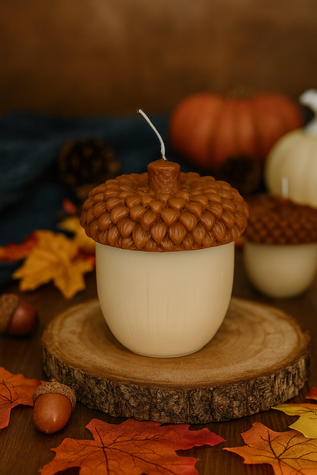 Acorn Sculpture Candle – Hand-Poured Soy Wax