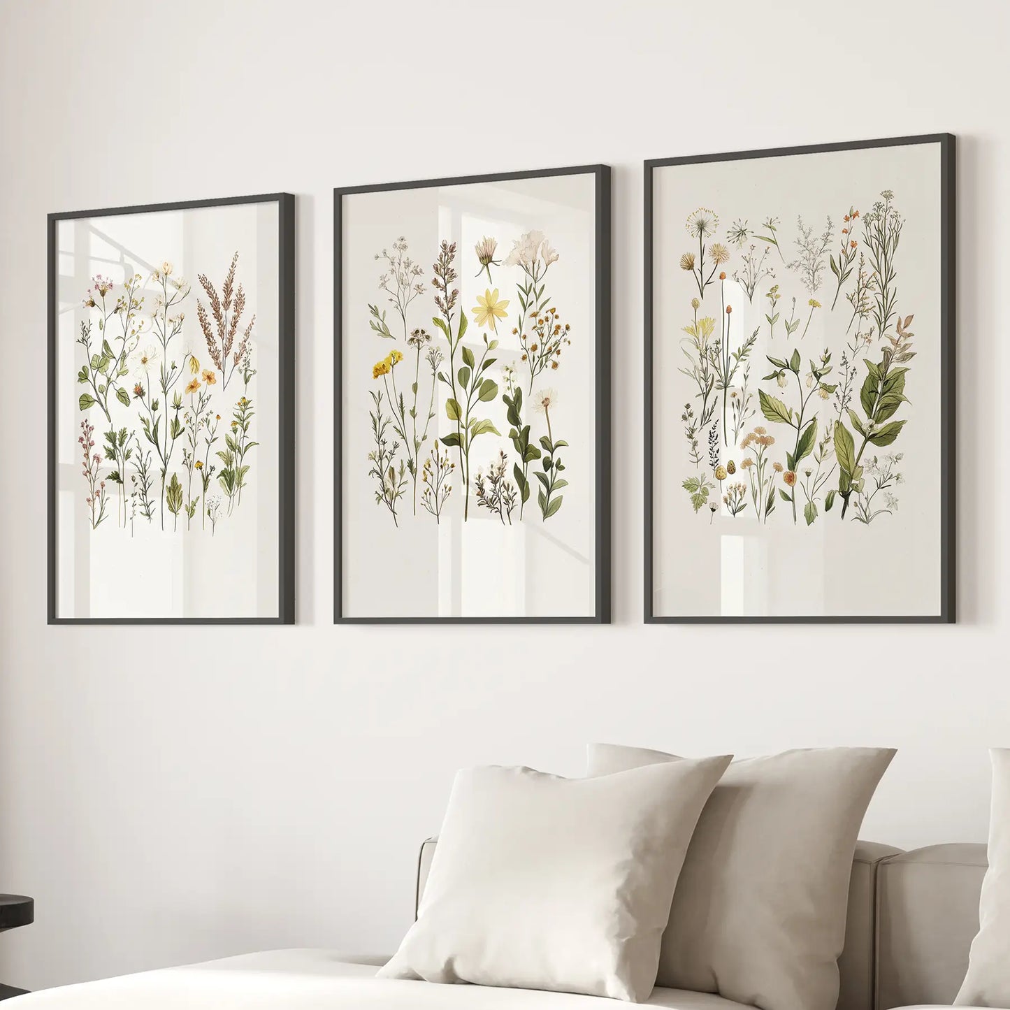 Botanical Poster Art Minimalist Wild Plants Wall Art