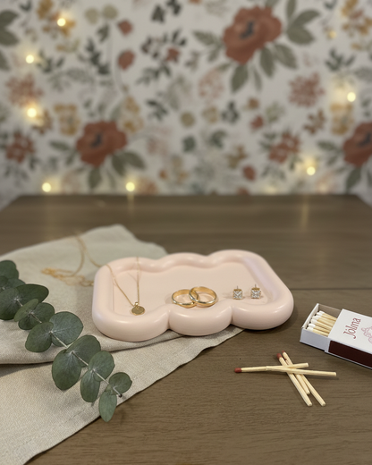 Modern Wavy Trinket Dish | Jewelry Catch-All Tray