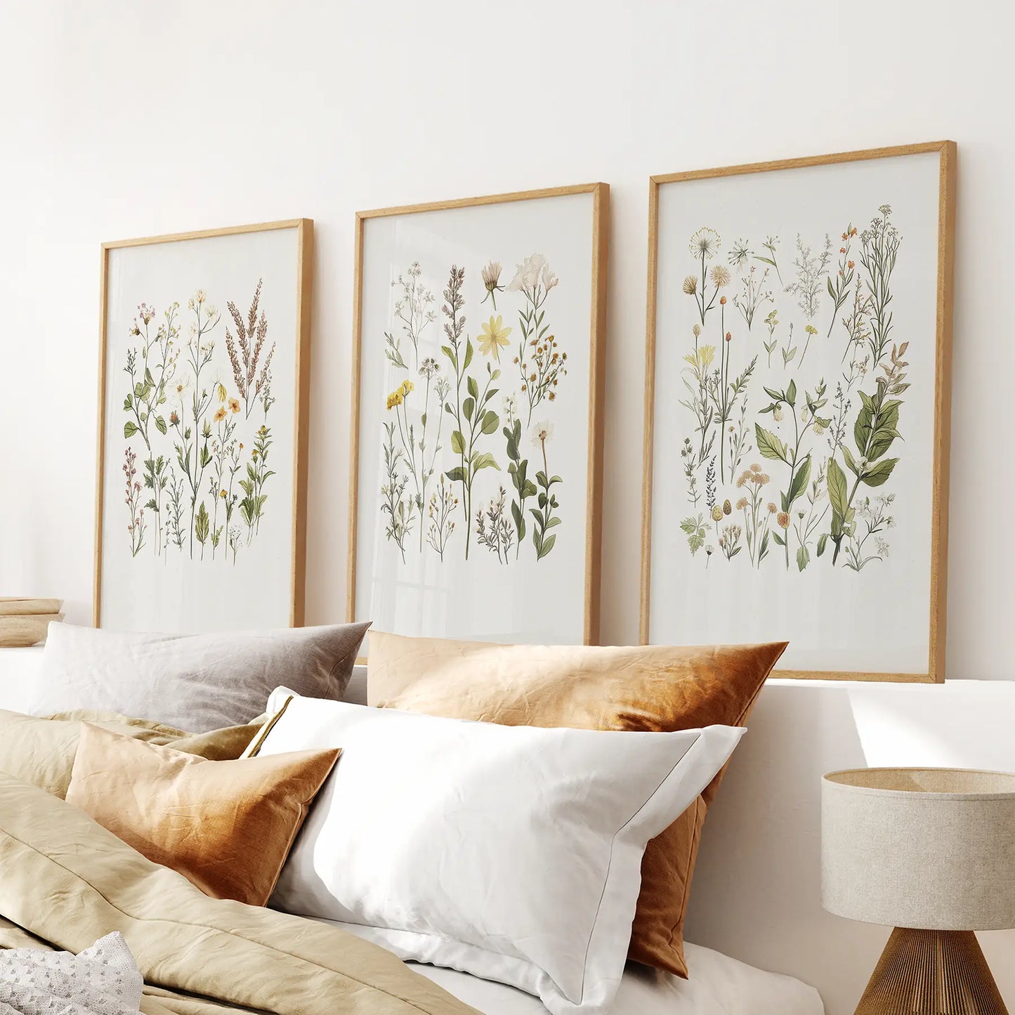 Botanical Poster Art Minimalist Wild Plants Wall Art
