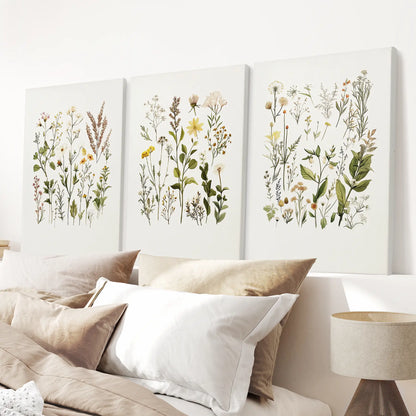 Botanical Poster Art Minimalist Wild Plants Wall Art