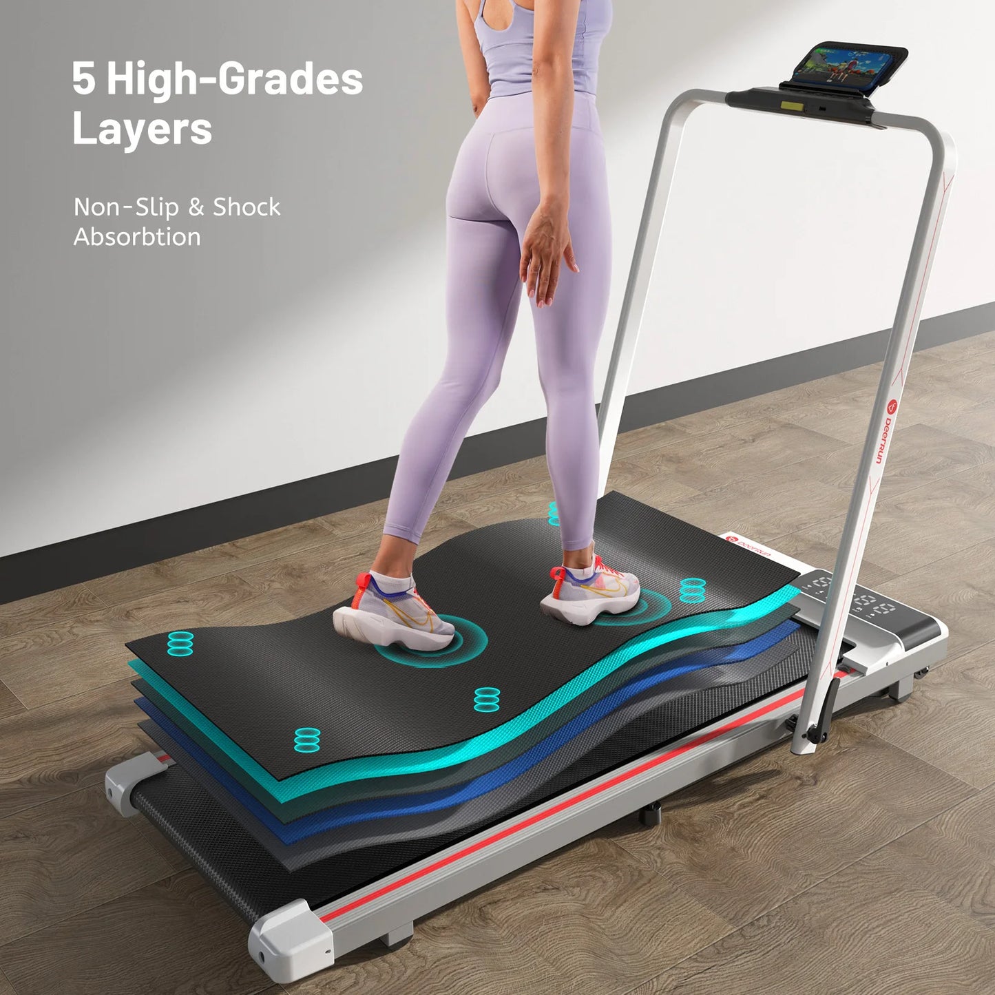 Home  Folding Walking pad Treadmill MAX 300lbs